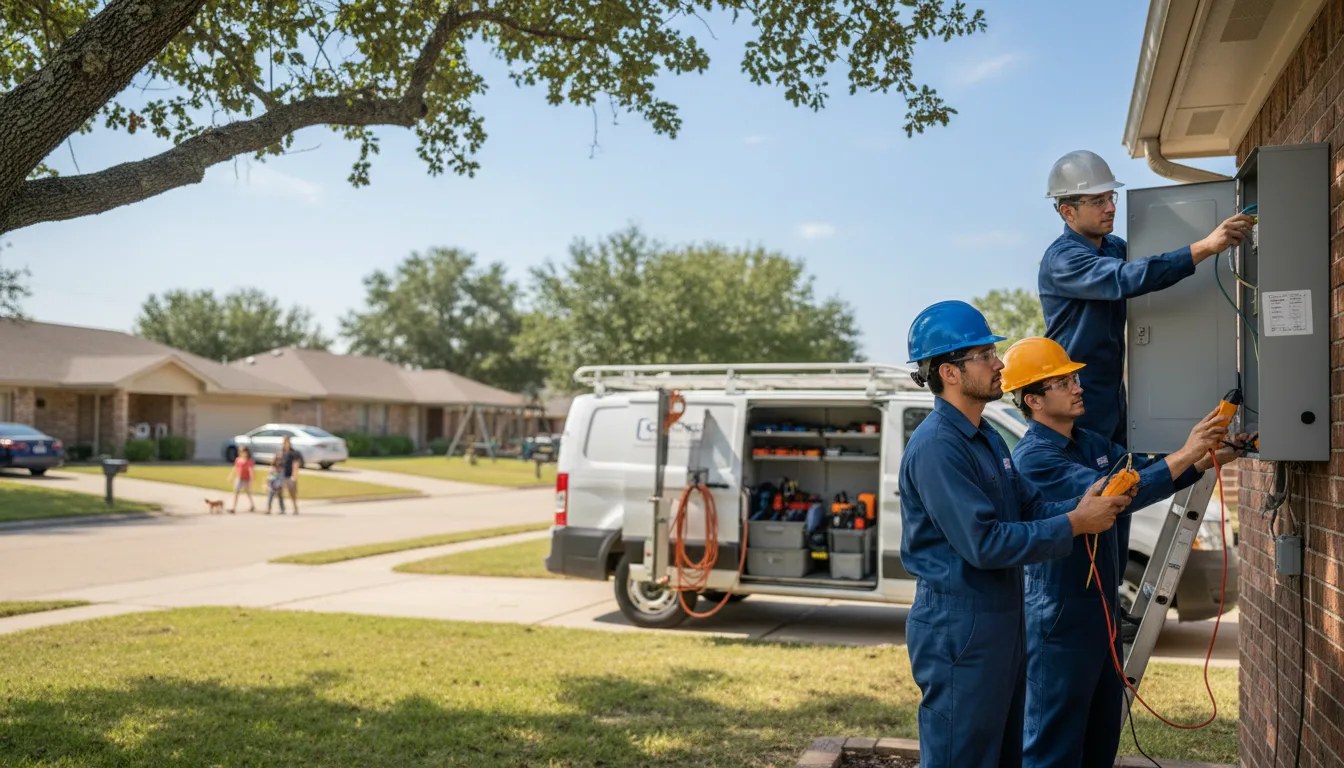 Certified electrician providing emergency electrical services in Mcnabb, IL